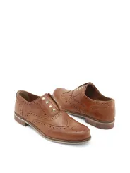 Braun Leder Herrenschuhe Made in Italia