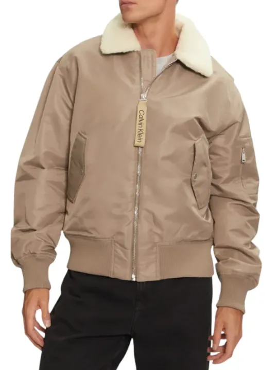 "Calvin Klein Jeans Jacken im Sale | Calvin Klein Herrenjacke Beige Herbst/Winter online kaufen"|Planet-Deluxe