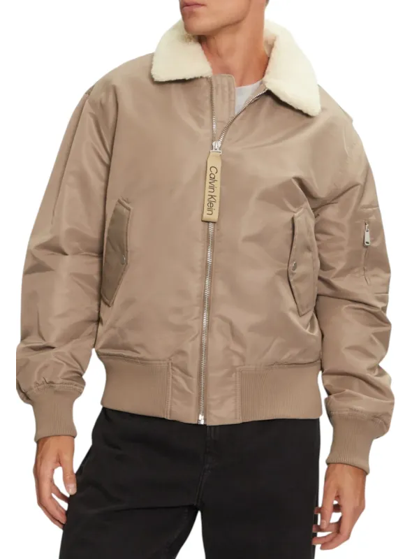 "Calvin Klein Jeans Jacken im Sale | Calvin Klein Herrenjacke Beige Herbst/Winter online kaufen"|Planet-Deluxe