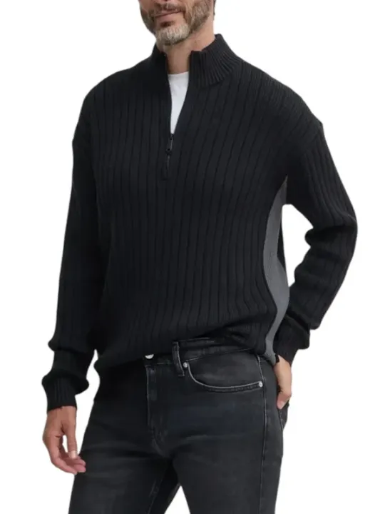 "Calvin Klein Jeans Cardigans im Sale | Calvin Klein Herren Cardigan Herbst/Winter schwarz online kaufen"|Planet-Deluxe