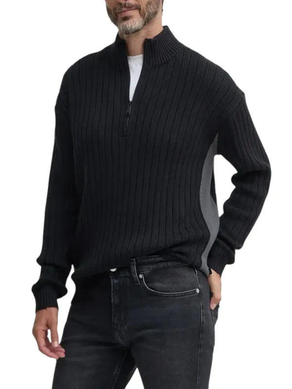 "Calvin Klein Jeans Cardigans im Sale | Calvin Klein Herren Cardigan Herbst/Winter schwarz online kaufen"|Planet-Deluxe