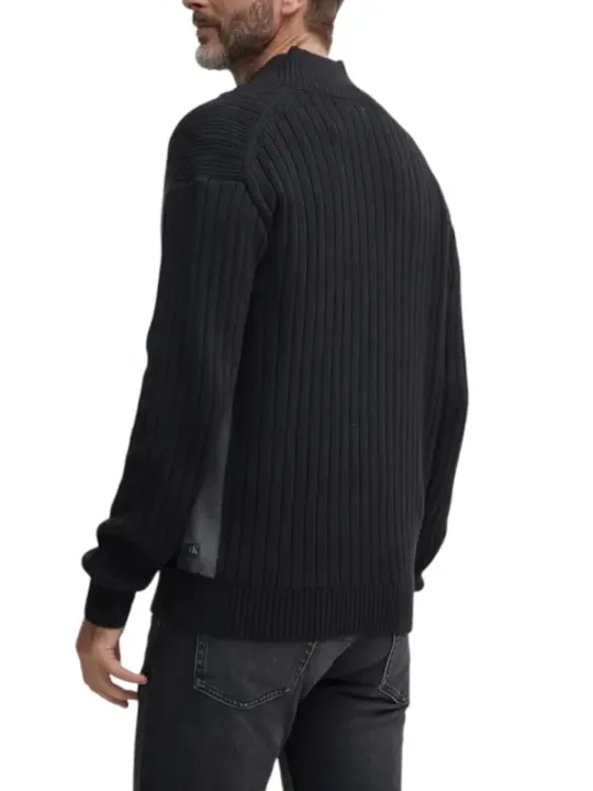 "Calvin Klein Jeans Cardigans im Sale | Calvin Klein Herren Cardigan Herbst/Winter schwarz online kaufen"|Planet-Deluxe