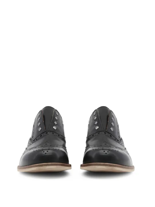 Schwarze Herren Brogues aus Italien