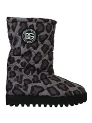 Boots Elegant Gray Leopard Mid Calf Boots 1.110,00 € 8057142188433 | Planet-Deluxe