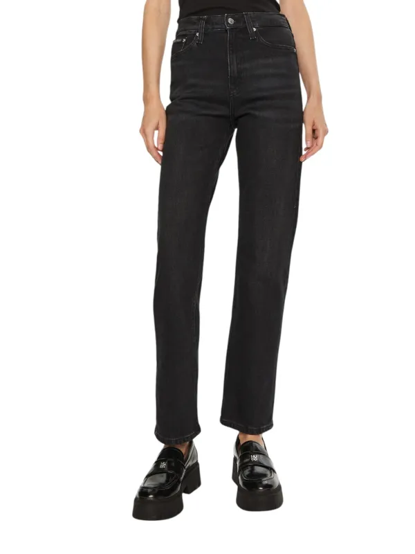 "Calvin Klein Jeans Jeans im Sale | Calvin Klein Damen Stretchjeans Schwarz online kaufen"|Planet-Deluxe