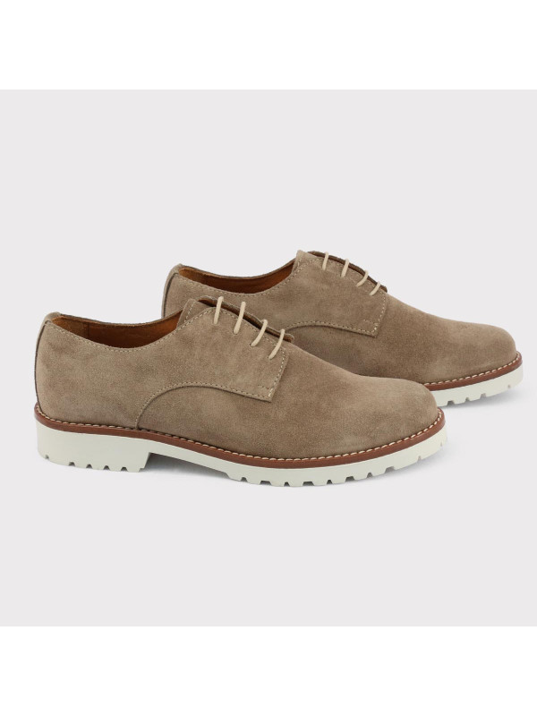 Taupe Wildleder italienische Ledersneaker Taupe Wildleder italienische Ledersneaker