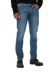 "Calvin Klein Jeans Jeans im Sale | Calvin Klein Herren Jeans Azurblau Bio-Stretch online kaufen"|Planet-Deluxe