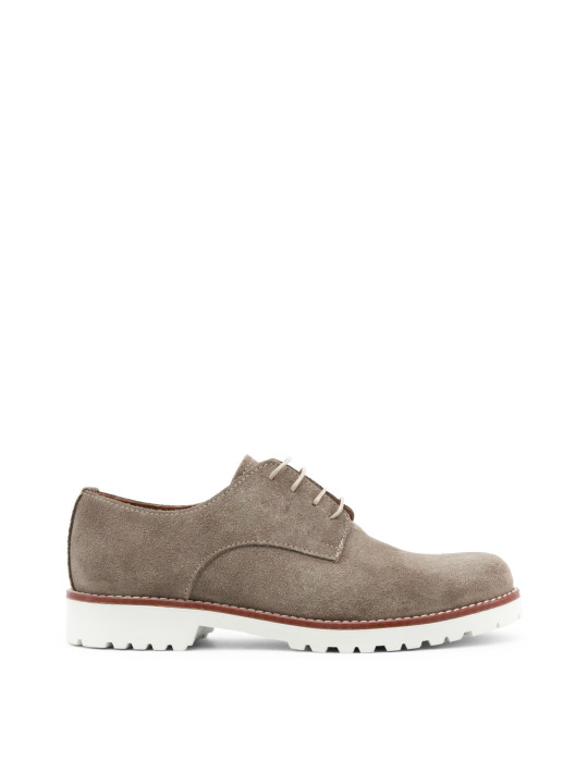 Taupe suede Braun Schnürschuhe Italien