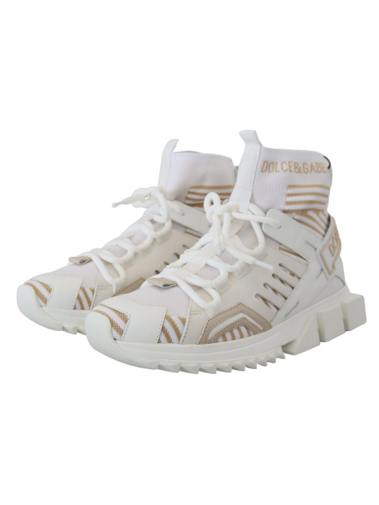 Sneakers Elegant White Beige SORRENTO Sneakers 740,00 € 8058301881240 | Planet-Deluxe