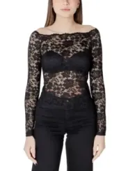 "Morgan De Toi T-Shirts im Sale | Morgan De Toi Elegance T-Shirt Schwarz Damen online kaufen"|Planet-Deluxe