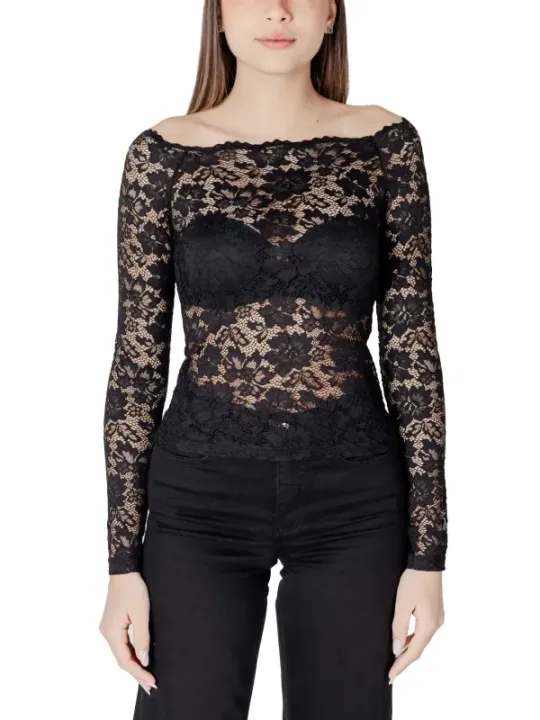 "Morgan De Toi T-Shirts im Sale | Morgan De Toi Elegance T-Shirt Schwarz Damen online kaufen"|Planet-Deluxe