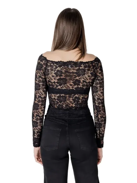 "Morgan De Toi T-Shirts im Sale | Morgan De Toi Elegance T-Shirt Schwarz Damen online kaufen"|Planet-Deluxe