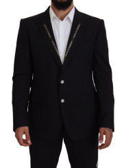 Blazers Sicilian Style Black Single Breasted Blazer 2.570,00 € 8058091917228 | Planet-Deluxe