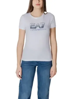 EA7 Damen T-Shirt Weiß – Stilvoll & Bequem für Sommer