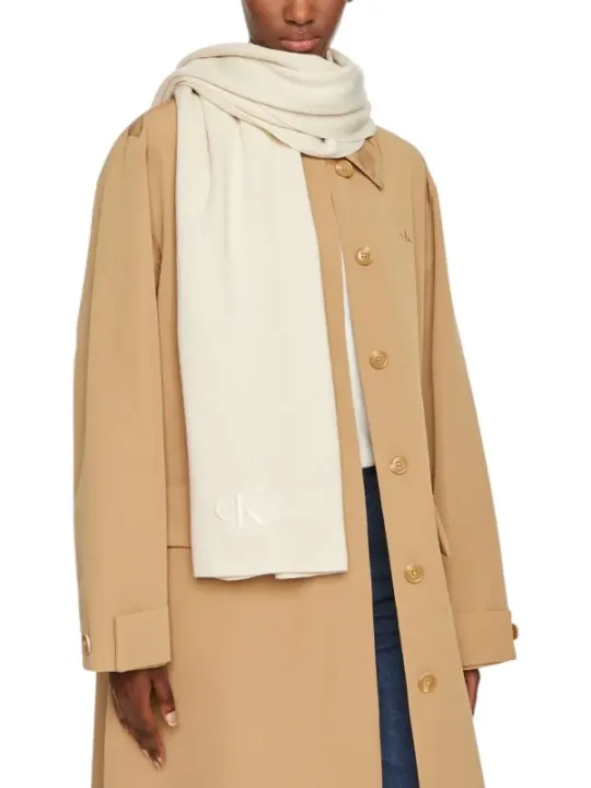 "Calvin Klein Halstücher im Sale | Calvin Klein Eleganz Schal Beige online kaufen"|Planet-Deluxe