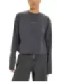 "Calvin Klein Jeans Jeans im Sale | Calvin Klein Jeans Graues Longsleeve online kaufen"|Planet-Deluxe