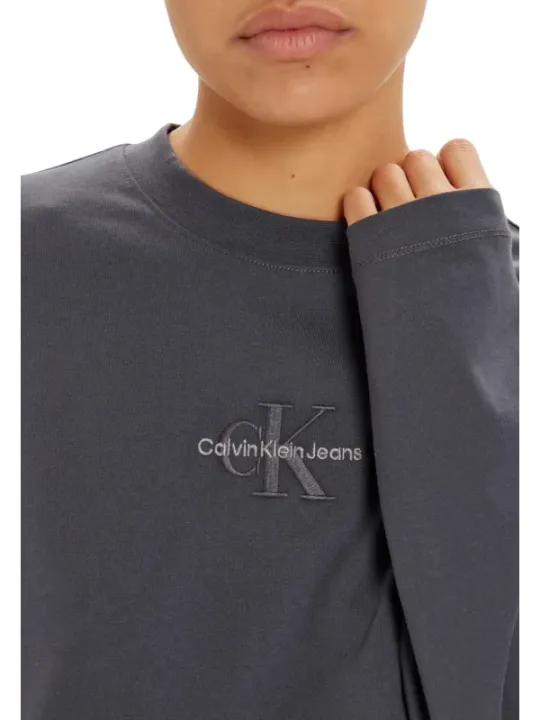 "Calvin Klein Jeans Jeans im Sale | Calvin Klein Jeans Graues Longsleeve online kaufen"|Planet-Deluxe