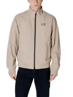 EA7 Herren Windbreaker Beige: Leichte Jacke für Frühling/Sommer