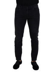 Jeans & Pants Sleek Black Cotton Blend Denim Pants 1.240,00 € 8054319123112 | Planet-Deluxe