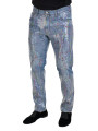 Jeans & Pants Exquisite Color Splash Denim Pants 1.030,00 € 8057142856769 | Planet-Deluxe