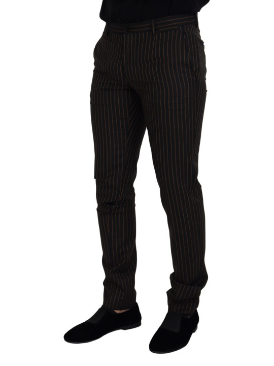 Jeans & Pants Elegant Striped Cotton Blend Pants 890,00 € 8052145724831 | Planet-Deluxe