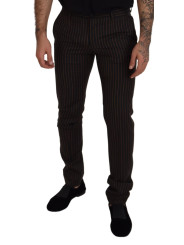 Jeans & Pants Elegant Striped Cotton Blend Pants 890,00 € 8052145724831 | Planet-Deluxe