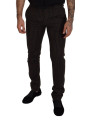 Jeans & Pants Elegant Striped Cotton Blend Pants 890,00 € 8052145724831 | Planet-Deluxe