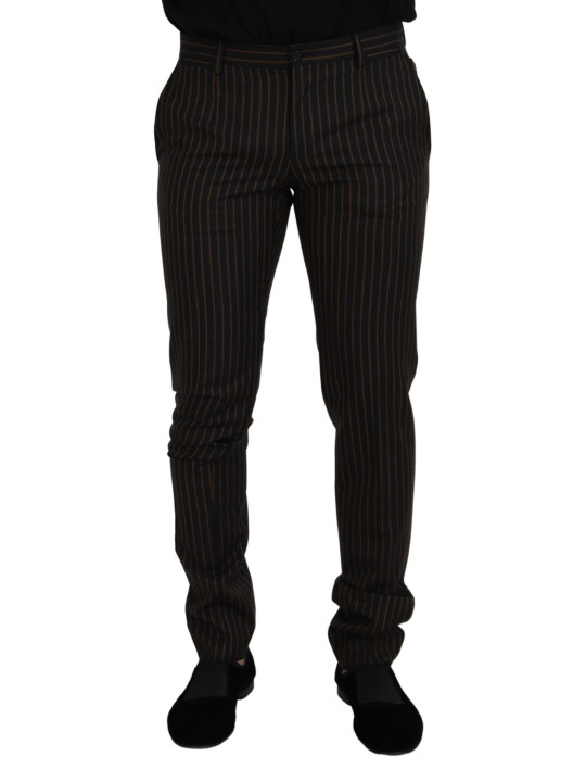 Jeans & Pants Elegant Striped Cotton Blend Pants 890,00 € 8052145724831 | Planet-Deluxe