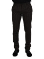 Jeans & Pants Elegant Striped Cotton Blend Pants 890,00 € 8052145724831 | Planet-Deluxe