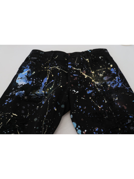 Jeans & Pants Exquisite Color Splash Print Denim Pants 1.370,00 € 8057155433186 | Planet-Deluxe
