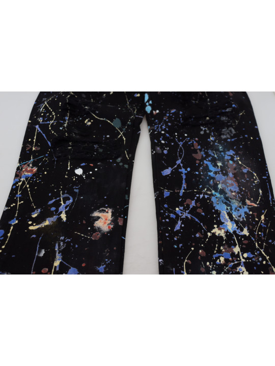 Jeans & Pants Exquisite Color Splash Print Denim Pants 1.370,00 € 8057155433186 | Planet-Deluxe