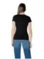 "Armani Exchange T-Shirts im Sale | Armani Exchange Schwarzes V-Neck T-Shirt Damen online kaufen"|Planet-Deluxe