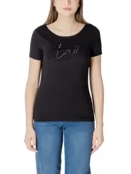 "Ea7 T-Shirts im Sale | EA7 Damen Basic T-Shirt Schwarz online kaufen"|Planet-Deluxe