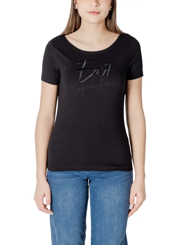 "Ea7 T-Shirts im Sale | EA7 Damen Basic T-Shirt Schwarz online kaufen"|Planet-Deluxe