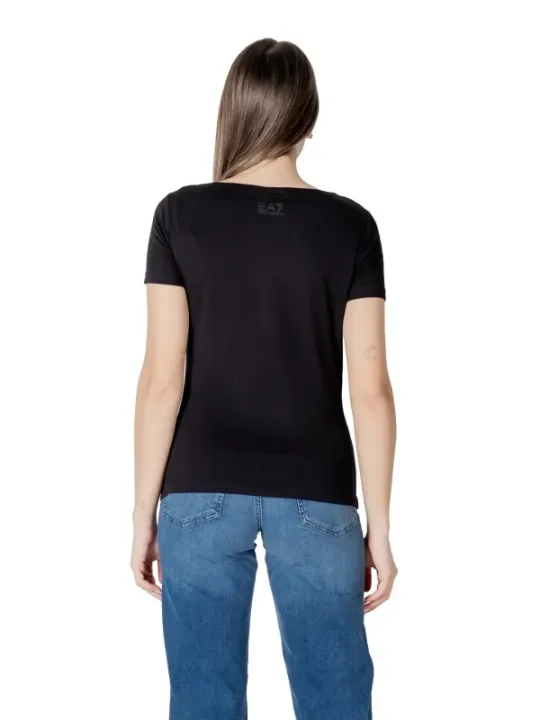 "Ea7 T-Shirts im Sale | EA7 Damen Basic T-Shirt Schwarz online kaufen"|Planet-Deluxe