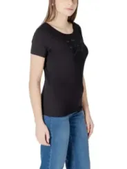 "Ea7 T-Shirts im Sale | EA7 Damen Basic T-Shirt Schwarz online kaufen"|Planet-Deluxe