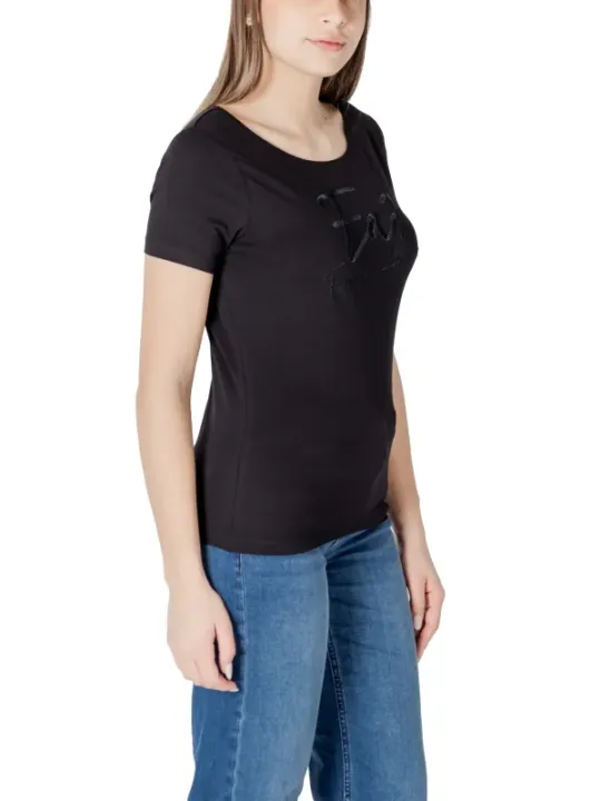 "Ea7 T-Shirts im Sale | EA7 Damen Basic T-Shirt Schwarz online kaufen"|Planet-Deluxe