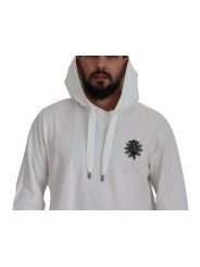 Sweaters Stunning White Hooded Sweater 890,00 € 8054319863377 | Planet-Deluxe