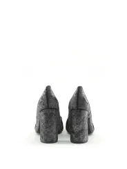 Schwarze Leder High Heel Schuhe
