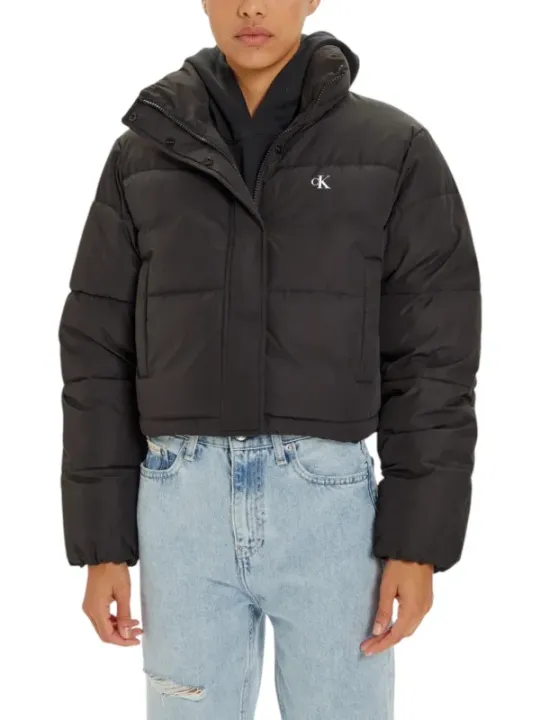 "Calvin Klein Jeans Jacken im Sale | Calvin Klein Cropped Pufferjacke Damen Schwarz online kaufen"|Planet-Deluxe