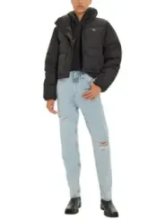 "Calvin Klein Jeans Jacken im Sale | Calvin Klein Cropped Pufferjacke Damen Schwarz online kaufen"|Planet-Deluxe