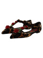 Flat Shoes Floral Embellished Leopard T-Strap Sandals 1.710,00 € 8053286188735 | Planet-Deluxe