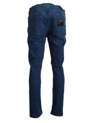 Jeans & Pants Chic Skinny Blue Pants for a Sharp Look 340,00 € 8058301882322 | Planet-Deluxe