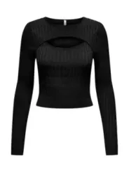 "Only T-Shirts im Sale | Only Classic Black Langarm-Shirt online kaufen"|Planet-Deluxe