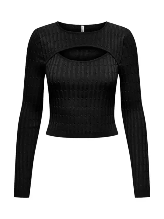 "Only T-Shirts im Sale | Only Classic Black Langarm-Shirt online kaufen"|Planet-Deluxe