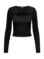 "Only T-Shirts im Sale | Only Classic Black Langarm-Shirt online kaufen"|Planet-Deluxe