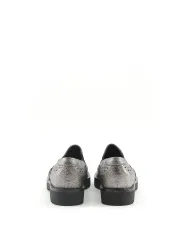 Schwarze elegante Damen-Hausschuhe aus Leder