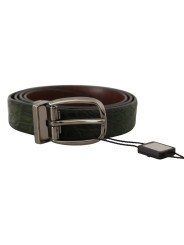 Belts Elegant Italian Leather Crocodile Belt 1.780,00 € 8053901399300 | Planet-Deluxe