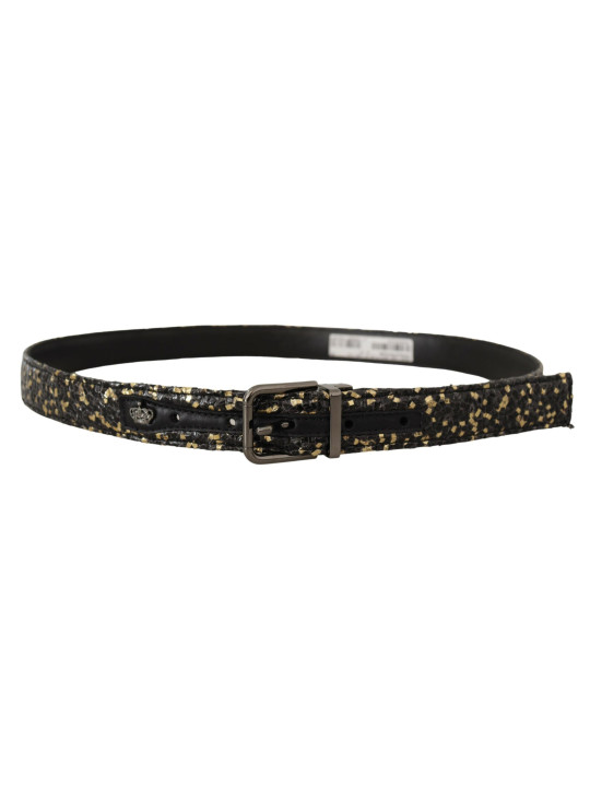 Belts Elegant Italian Leather Belt with Crown Detail 630,00 € 8059226782339 | Planet-Deluxe