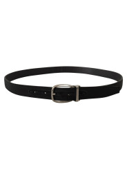 Belts Elegant Grosgrain Leather Belt with Silver Buckle 450,00 € 8058301887600 | Planet-Deluxe